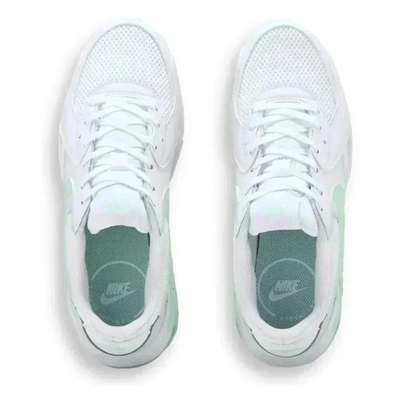 Custom Nike Air Max Excee Womens White Mint Sneakers Shoes Made with Crystals - Picture 4 of 6